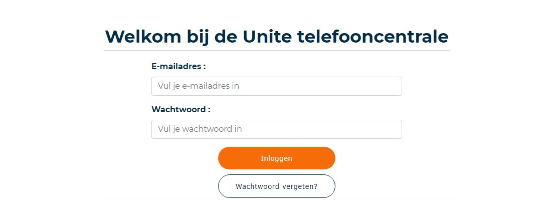 unite centrale login